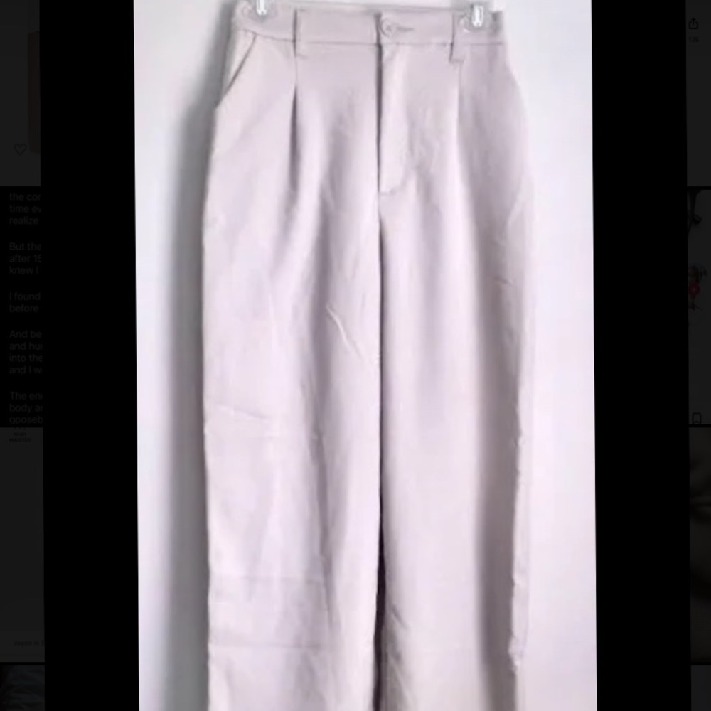 H&M beige trousers